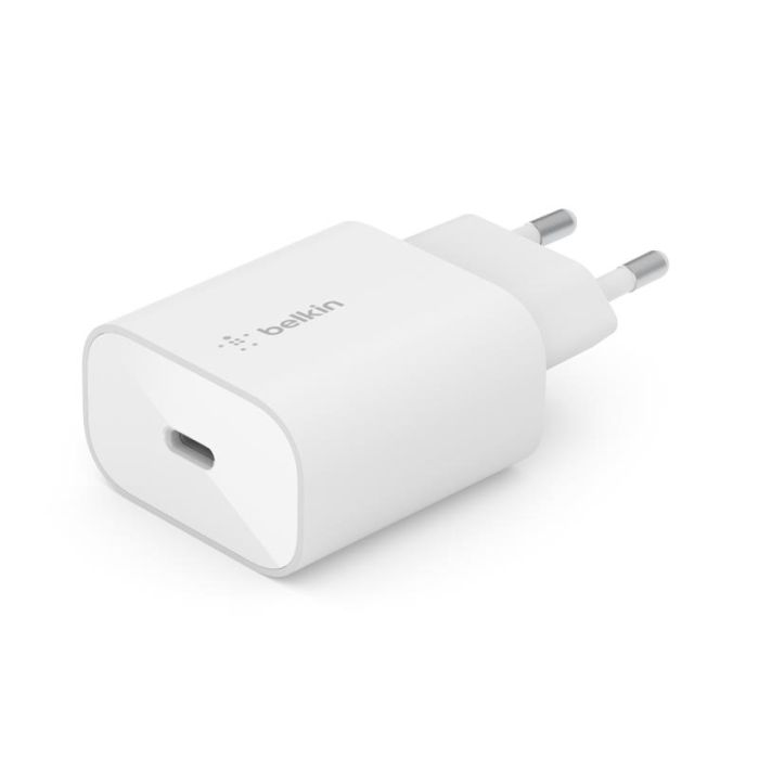 Зарядний пристрій мережевий Belkin 25Вт USB-С PD PPS, білий