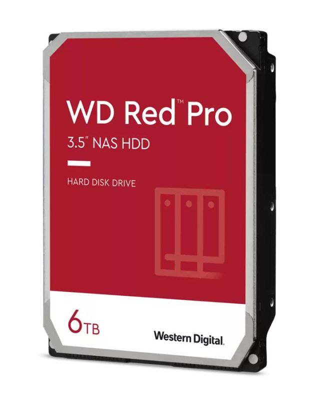 Жорсткий диск WD  6TB 3.5" 7200 256MB SATA Red Pro NAS