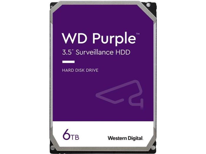 Жорсткий диск WD  6TB 3.5" 256MB SATA Purple Surveillance