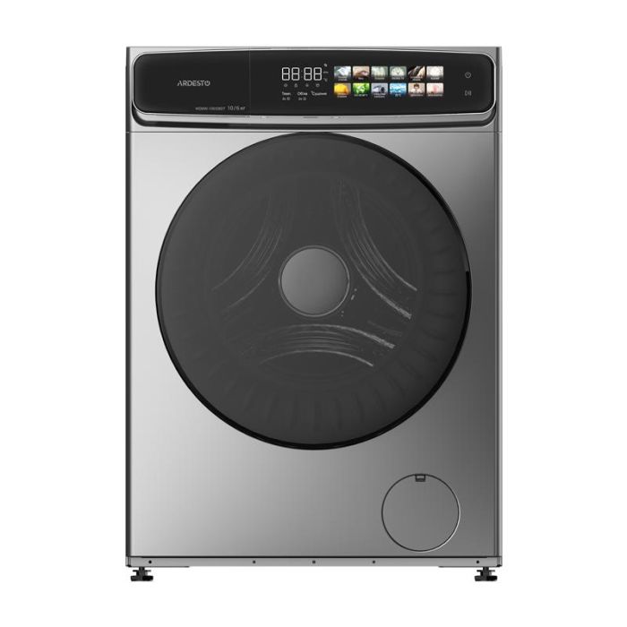Прально-сушильна машина ARDESTO фронтальна, 10(6)кг, 1400, А, 60см, дисплей, пара, інвертор, сріблястий