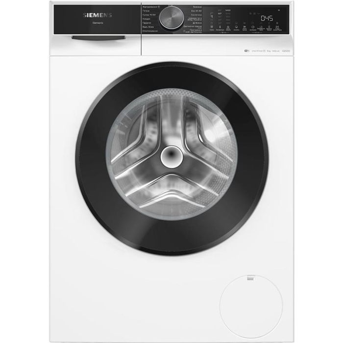 Пральна машина Siemens фронтальна, 9кг, 1400, A, 59см, дисплей, білий