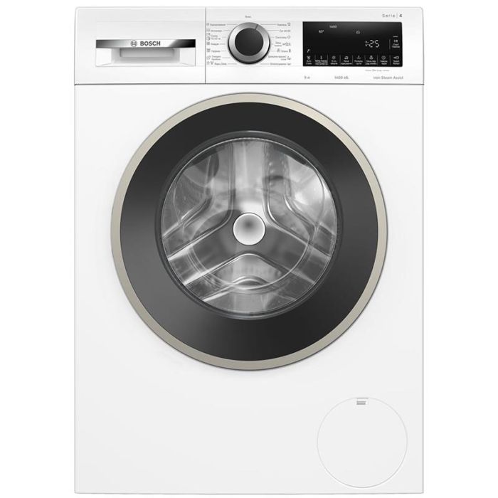 Пральна машина Bosch фронтальна, 9кг, 1400, A, 59см, дисплей, білий