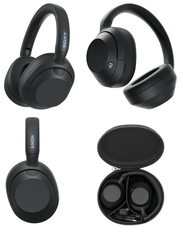Навушники Over-ear Sony ULT WEAR BT 5.2, ANC, AAC, LDAC, Wireless, Mic, Чорний