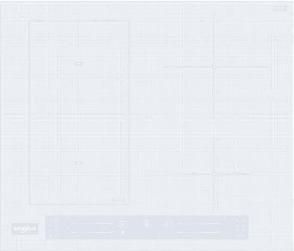 Варильна поверхня Whirlpool індукційна, 60см, розширена зона, білий