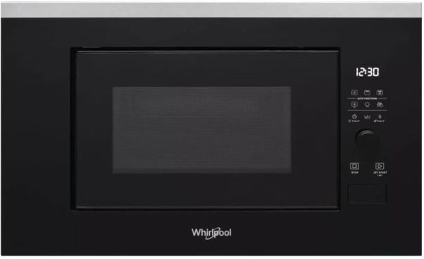 Мікрохвильова піч Whirlpool вбудована, 20л, електронне упр., 800Вт, дисплей, чорний