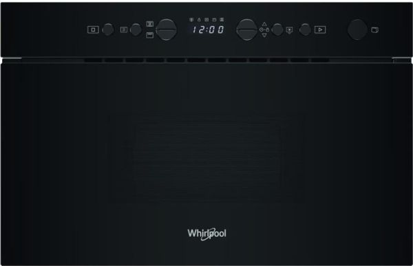 Мікрохвильова піч Whirlpool вбудована, 22л, електронне упр., 750Вт, гриль, дисплей, чорний