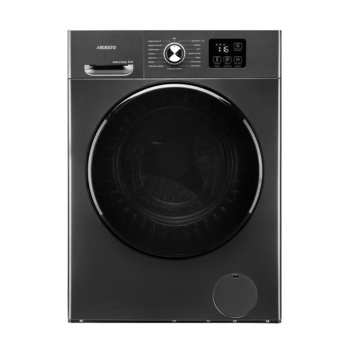 Пральна машина ARDESTO фронтальна Black Mars, 6кг, 1200, А, 46.5см, дисплей, інвертор, сірий