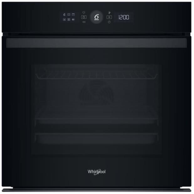 Духова шафа Whirlpool електрична, 73л, A+, дисплей, конвекція, телескопічні напрямні, чорний