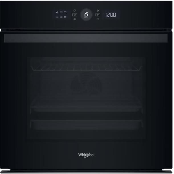 Духова шафа Whirlpool електрична, 73л, A+, дисплей, конвекція, телескопічні напрямні, чорний