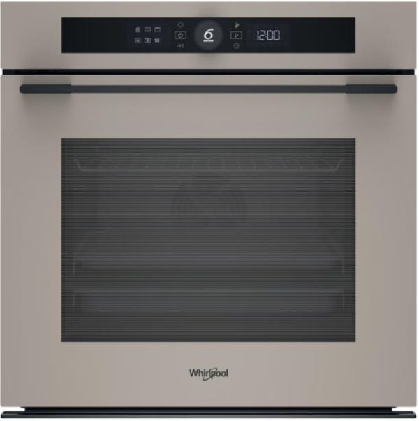 Духова шафа Whirlpool електрична, 73л, A+, дисплей, конвекція, піроліз, телескопічні напрямні, бежевий