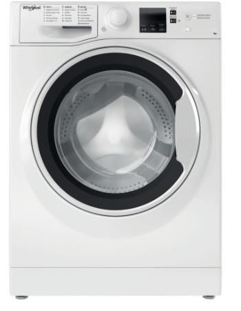 Пральна машина Whirlpool фронтальна, 6кг, 1200, C, 43см, дисплей, інвертор, люк чорний, білий