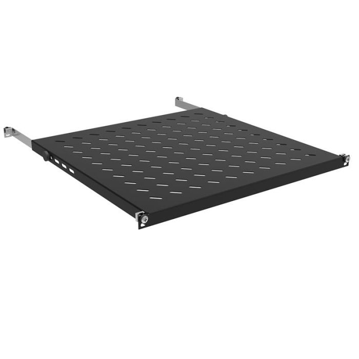 Полиця ZPAS 19", 0.5U, глибина 350мм, кріплення 350-450мм, 70кг максимально, чорна