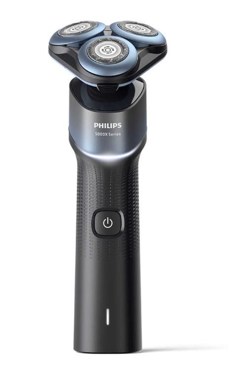 Бритва електр. Philips роторна Series 5000X, 4.5Вт,  бритв.головок-3, Li-Ion, сух.+волог., чорно-синій