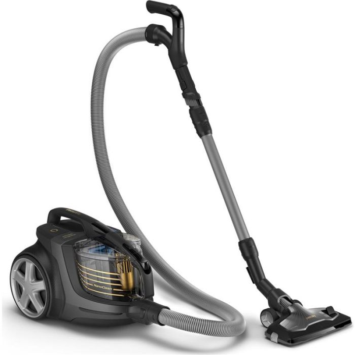 Пилосос Philips контейнерний 9000 series, 900Вт, конт пил -2,2л, НЕРА13, турбощітка, керув. потужності на ручці, чорний