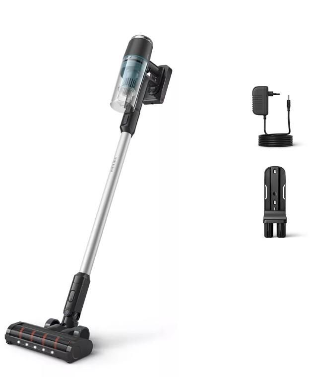 Пилосос Philips безпровідний 3000 Series, конт пил -0.27л, автон. робота до 60хв, вага-1.5кг, турборежим, сірий