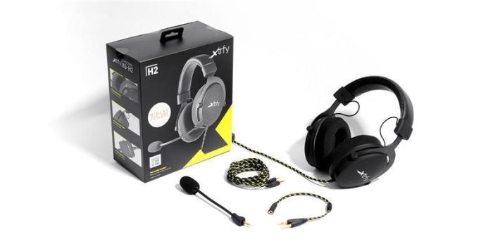 Ігрова гарнітура Xtrfy H2 (3.5mm/USB), Black