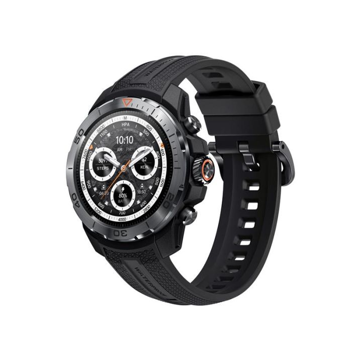 Смарт-годинник Mibro GS Explorer 48мм, 1.32", 466x466, AMOLED, BT 5.3, Dual-band GPS, 10 ATM, чорний обсидіан