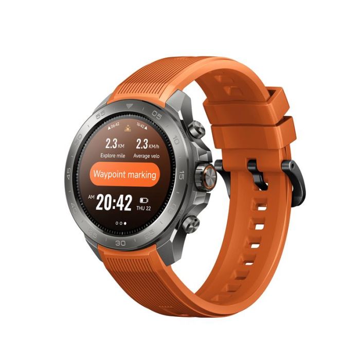 Смарт-годинник Mibro GS Explorer S 48мм, 1.32", 466x466, AMOLED, BT 5.3, Dual-band GPS, 10 ATM, титан-силікон