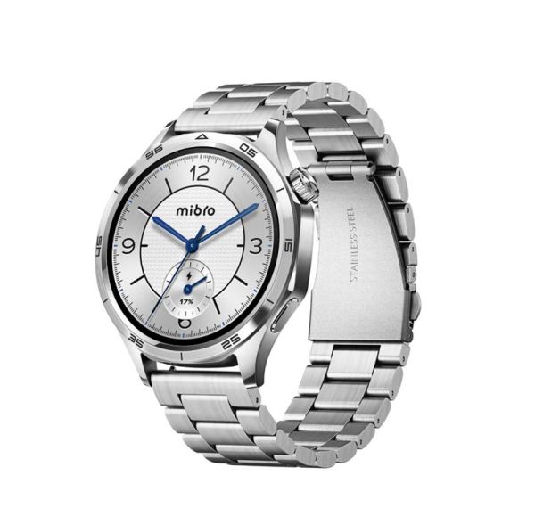 Смарт-годинник Mibro GT 46мм, 1.43", 466x466, AMOLED, BT 5.3, GPS, 5 ATM, сріблястий