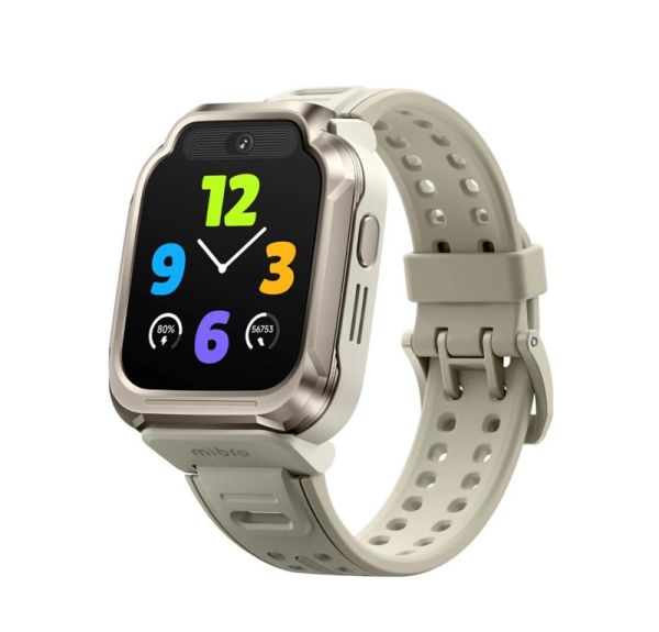 Дитячий годинник-телефон Mibro S1, 1.68", 360x390, GPS, 8MP+5MP, 900мА·год, 2АТM, пісочно-золотий