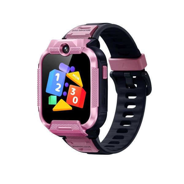 Дитячий годинник-телефон Mibro Z5, 1.69", 240x280, GPS, 2MP dual, 900мА·год, 2АТM, рожевий