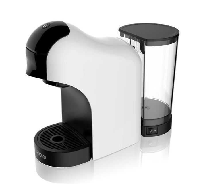 Кавоварка ARDESTO  3в1, 0.9л, капсули Nespresso, Nescafe Dolce Gusto, мелена кава, сенсорне керування, білий