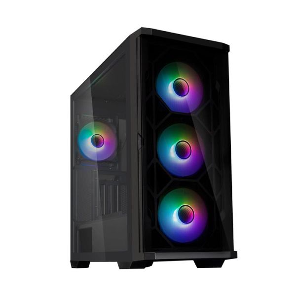 Корпус Zalman Z10 Duo без БЖ, 2xUSB3.0, 1xUSB Type-C, 4x120мм ARGB, VGA 395мм, LCS ready, TG Side Panel, EATX, чорний