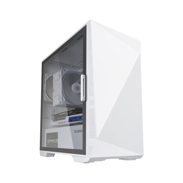 Корпус Zalman Z1 Iceberg без БЖ, 2xUSB3.0, 1xUSB2.0, 3x120мм, VGA 330мм, LCS ready, TG Side Panel, mATX, білий
