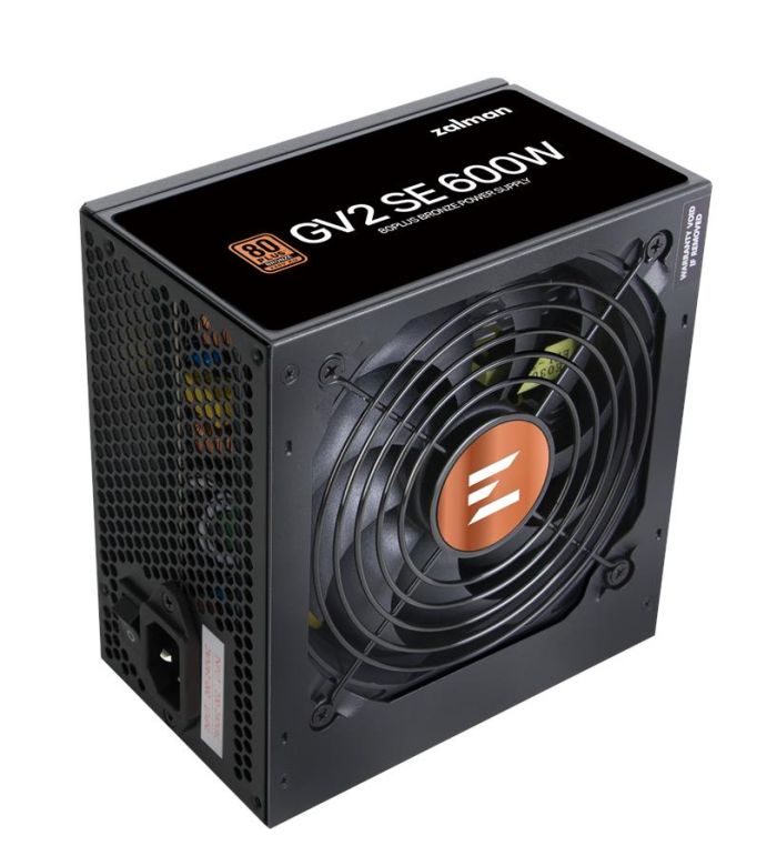 Блок живлення Zalman GV2SE  (600W) 88%, 80+ Bronze, 120мм, 1xMB 24pin(20+4), 1xCPU(4pin+ 8pin), 4xMolex, 6xSATA, 2xPCIe 8pin(6+2)